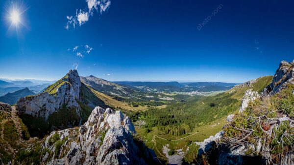 Le col Vert et le vallon de la fauge